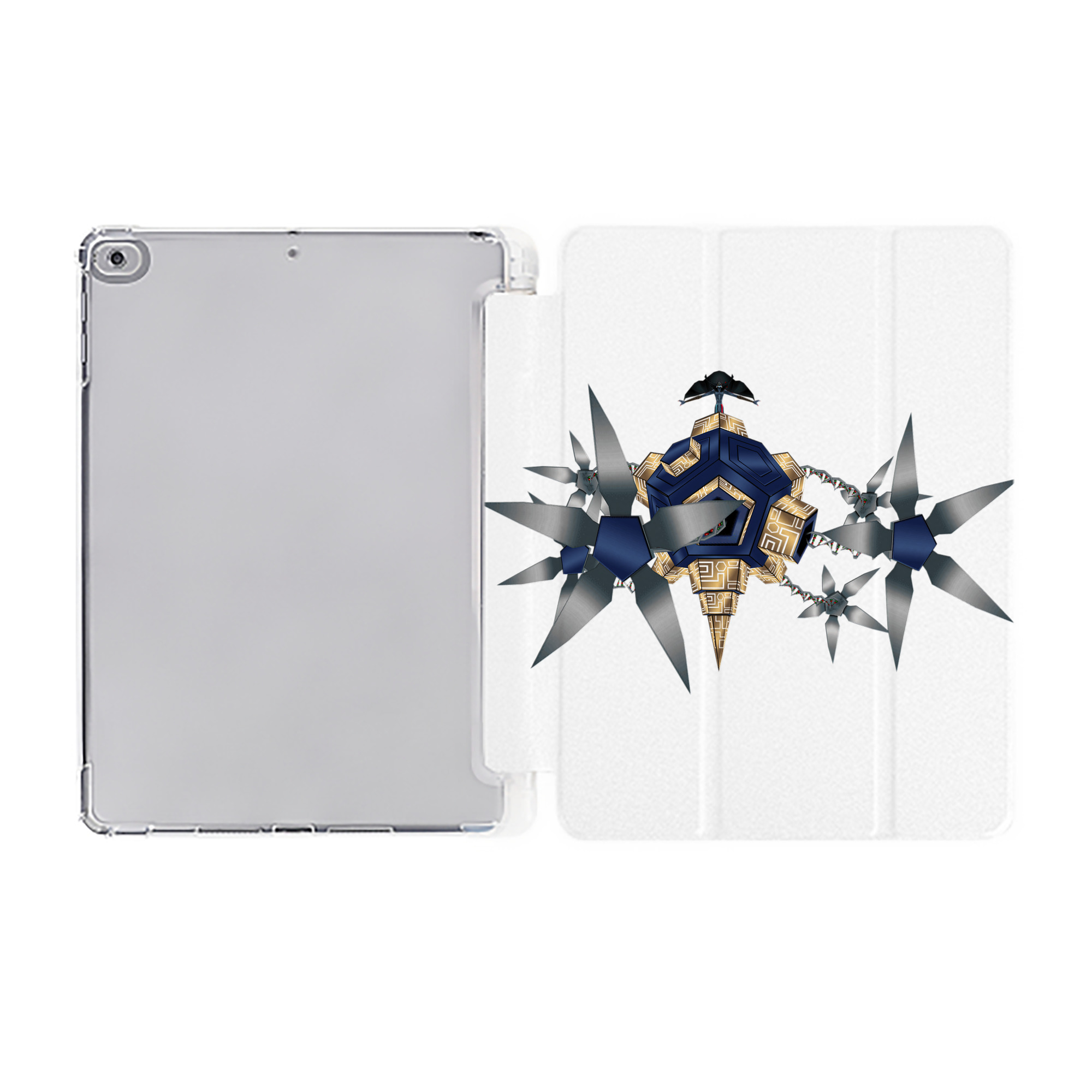 （画像用） Digimon デジタルモンスター/デジモン IPad ケース ペン収納付き 三つ折りスタンド PUレザー×シリコン 対応機種9.5/10.5/10.9インチ